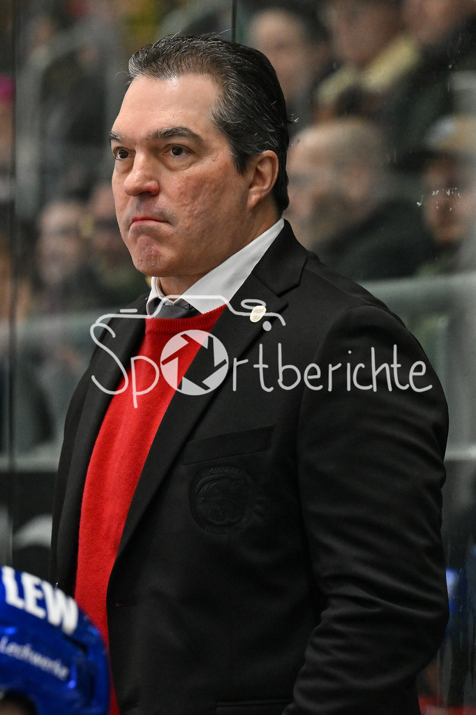 Augsburger Panther - Straubing Tigers | im Bild Larry MITCHELL Headcoach Augsburger Panther / Freisteller / Einzelfoto / DEL: Augsburger Panther - Straubing Tigers, Curt Frenzel Stadion am 29.11.2024