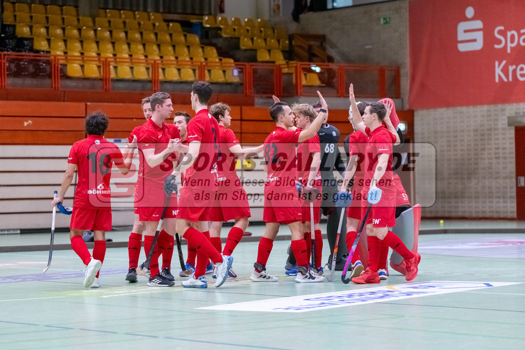 HK_20241220_100499 | 1. Bundesliga Halle Herren Crefelder HTC - Gladbacher HTC am 20.12.2024 Halle Glockenpitz, Krefeld ,