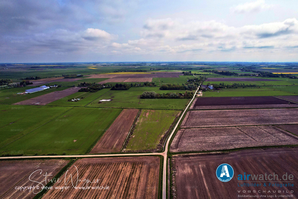 Luftbilder Rickelsbueller Koog - Nordfriesland | Luftbilder Rickelsbueller Koog