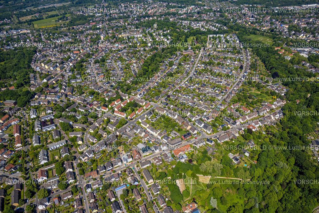 Essen250507899 | Luftbild, Wohngebiet Ortsansicht Gerschede zwischen Möllhoven und Wilmsweg, Gerschede, Essen, Ruhrgebiet, Nordrhein-Westfalen, Deutschland