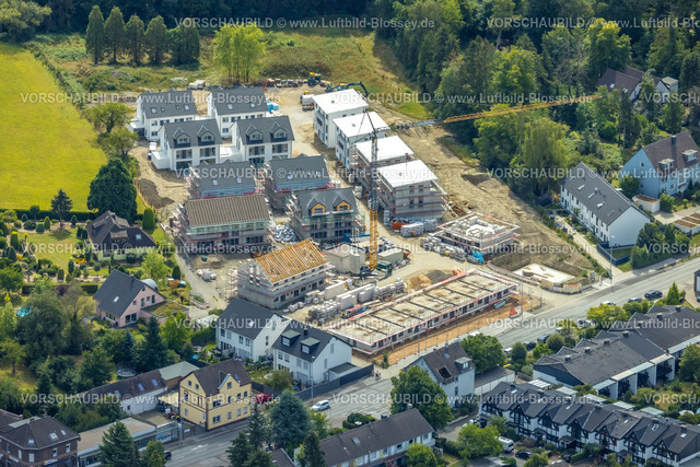 Muelheim220802734 | Luftbild, Baustelle altes Rumbaum Gelände mit Neubau Wohnsiedlung Kölner Straße in Selbeck, Saarn - Süd, Mülheim an der Ruhr, Ruhrgebiet, Nordrhein-Westfalen, Deutschland