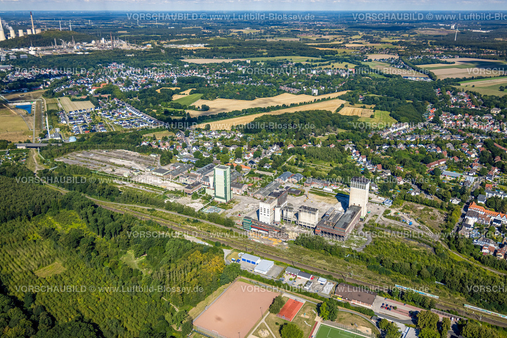 Gelsenkirchen220801759Buer | Luftbild, Rückbau der Zeche Westerholt, ehemaliges DSK Bergwerk Lippe, Westerholt, Herten, Ruhrgebiet, Nordrhein-Westfalen, Deutschland