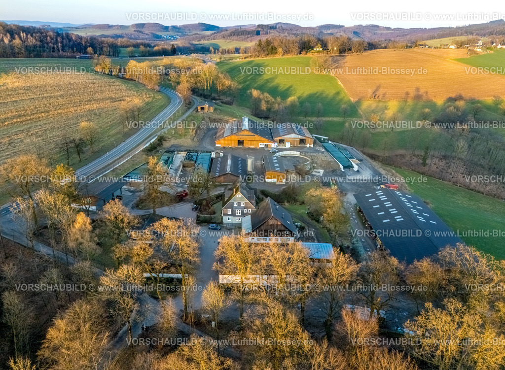 Olpe2502600127HofSiele | Luftbild, Howald am Biggesee, Aussiedlerhof, Bauernhof, Rhode, Olpe, Sauerland, Nordrhein-Westfalen, Deutschland