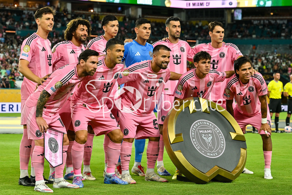 Inter Miami CF - Palmeiras Sao Paulo | Die Startelf von Inter Miami beim Spiel gegen Palmeiras / FIFA Club World Cup: Inter Miami CF - Palmeiras Sao Paulo, Hard Rock Stadium am 23.06.2025 / NOT FOR SALE IN USA