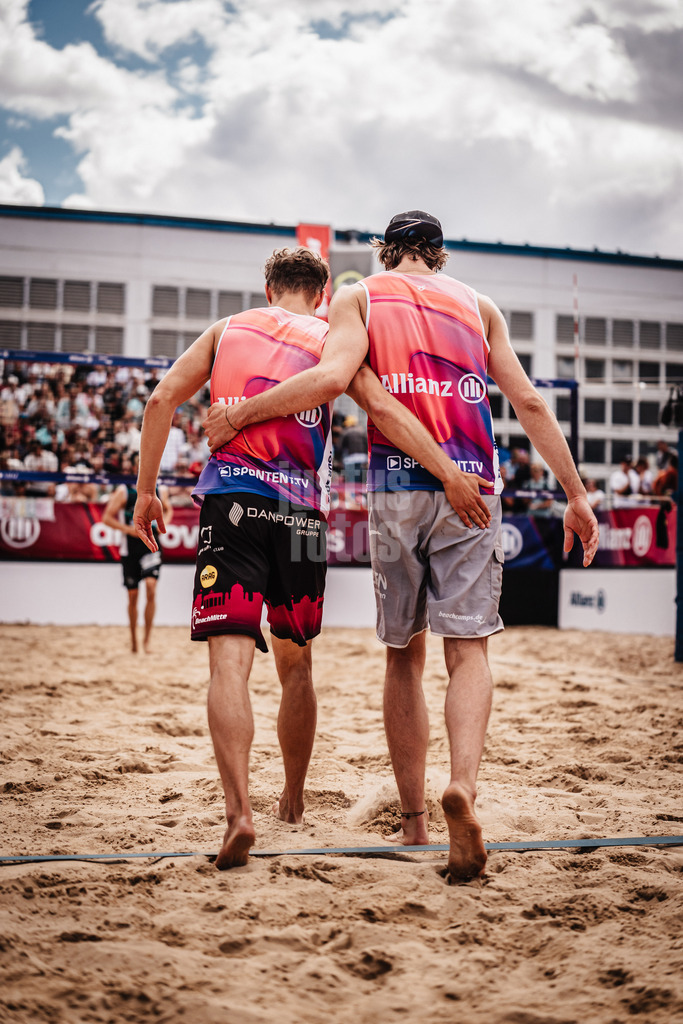 Beachvolleyball | Männer | Allianz German Beach Tour 2025 | Tourstop Berlin | 24.08.2025 | .l. Eric Stadie-Seeber und Jannik Kühlborn