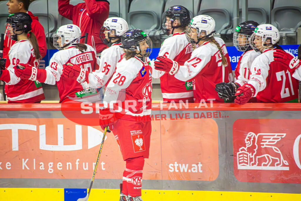 Eishockey DEBL 2023/24 | Eishockey DEBL 2023/24, KAC Frauen - Villach Lady Hawks am 27.09.2023 in Klagenfurt (Heidi Horten Arena), Austria, (Photo by Ernst Krawagner sport-fan.at) - Realisiert mit Pictrs.com