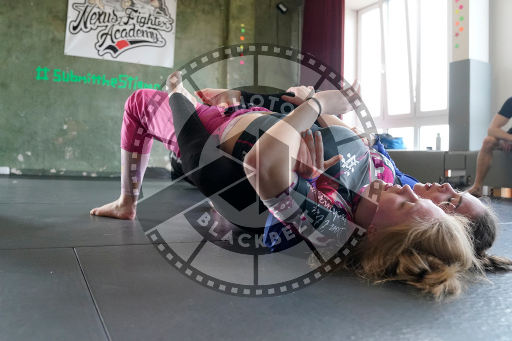 20240413PBB5293 | Fighters compete during the Grapplethon 24hours of rolling for a reason in Hamburg, Germany, on April 13, 2024.