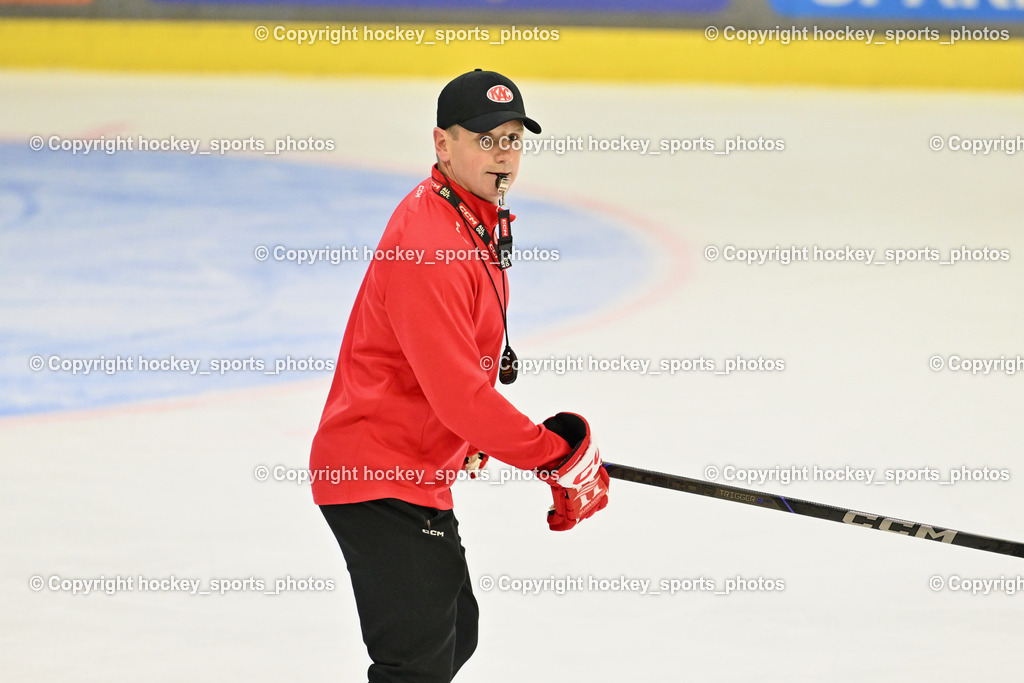 EC KAC Trainingsstart | Kirk Furey Headcoach EC KAC, EC KAC Trainingsstart, EC KAC Trainingsstart am 06.08.2025 in Klagenfurt (Heidi Horten Eishalle ), Austria, (Photo by Bernd Stefan)