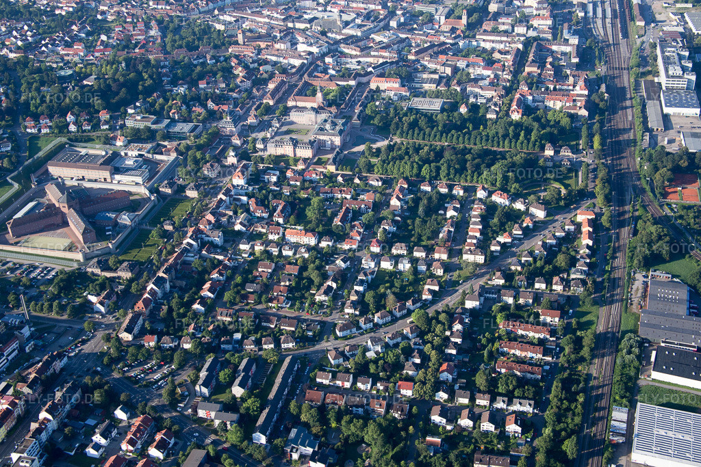 Luftbild: Zickstr in Bruchsal im Bundesland Baden-Württemberg in Deutschland. Foto: IMG_092341.jpg vom 01.08.2016 durch Werner Riehm/FLY-FOTO.de