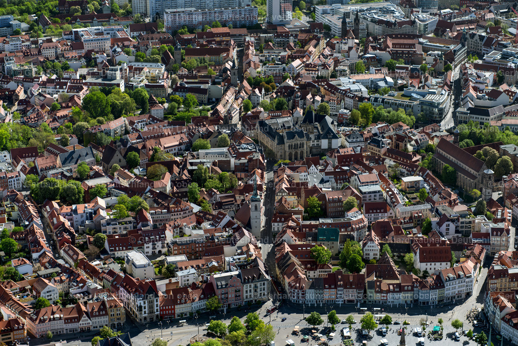4026340 | ERFURT 07.05.2020 Stadtansicht des Innenstadtbereiches im Ortsteil Altstadt in Erfurt im Bundesland Thüringen, Deutschland. // City view on down town in the district Altstadt in Erfurt in the state Thuringia, Germany. Foto: Gerhard Launer