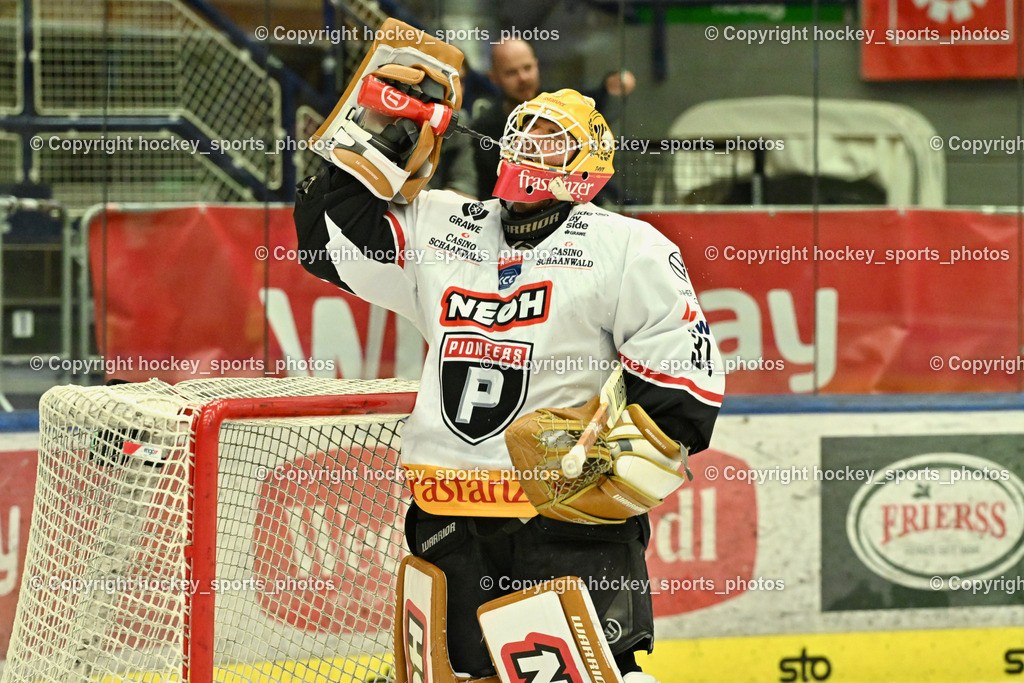 EC IDM Wärmepumpen VSV vs. Pioneers Vorarlberg | #31 David Madlener Pioneers Vorarlberg,  EC IDM Wärmepumpen VSV vs. Pioneers Vorarlberg, EC IDM WÄRMEPUMPEN VSV vs. Pioneers Vorarlberg am 03.10.2025 in Villach (Stadthalle Villach), Austria, (Photo by Bernd Stefan)
