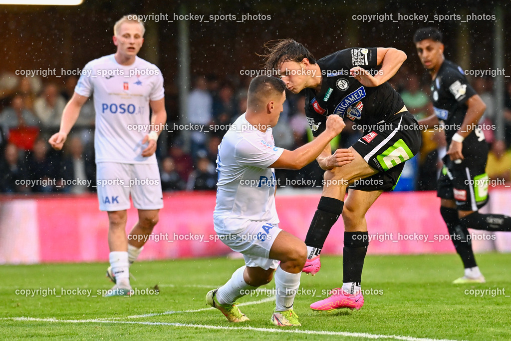 SAK vs. SK Sturm 22.7.2023 | #15 William Boving Vick, #20 Luka Vukovic