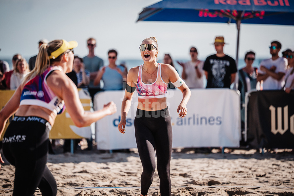 Beachvolleyball | Frauen | Deutsche Meisterschaften 2025 Timmendorfer Strand | 04.09.2025 | Anna-Chiara Reformat jubelt
