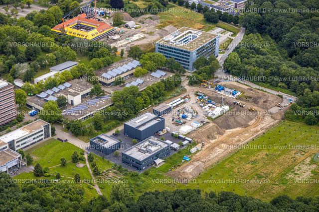 Bochum240700889 | Luftbild, Hochschule Bochum und Technologiequartier, Baustelle an der Konrad-Zuse-Straße, Querenburg, Bochum, Ruhrgebiet, Nordrhein-Westfalen, Deutschland