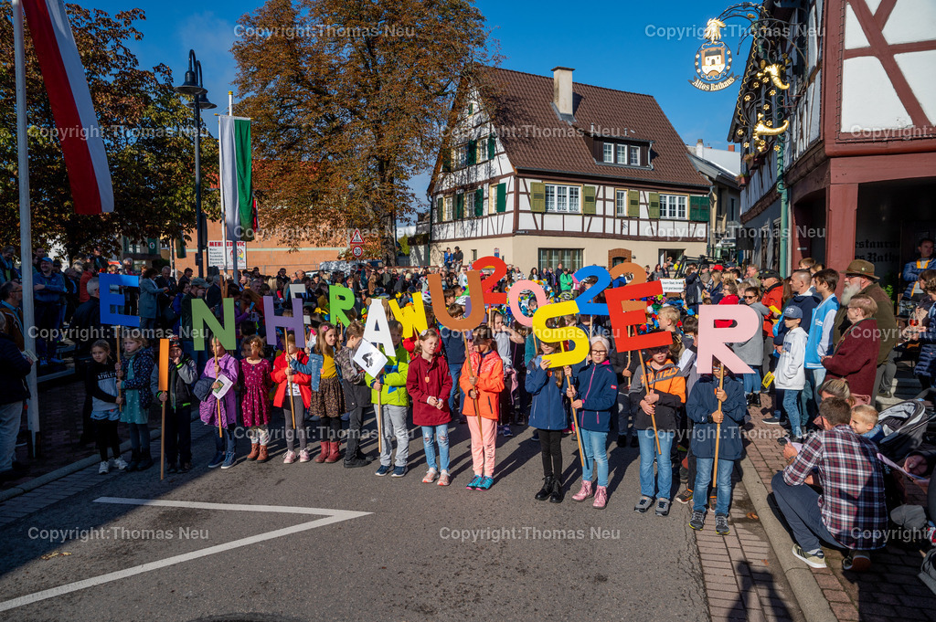 DSC_2837 | ble, Einhausen Giggelkerwe, Kerweumzug, Buchstabengruppe der Grundschule an der Weschnitz, ,, Bild: Thomas Neu