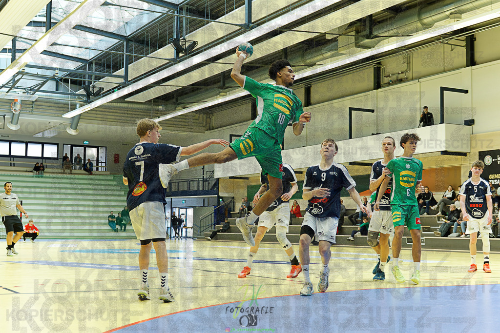 mJB Pokalrunde dt. Meisterschaft, TV Hüttenberg - TSV GWD Minden | mJB Pokalrunde dt. Meisterschaft, TV Hüttenberg - TSV GWD Minden am 15.03.2025 in Münchholzhausen (Sporthalle Münchholzhausen)Photo © 2025 - Jörg Heinrich - Realisiert mit Pictrs.com
