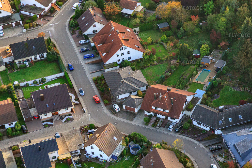 Luftbild: Südring x Pfarrer-Löser-Straße in Rülzheim im Bundesland Rheinland-Pfalz in Deutschland. Foto: IMG_60295.jpg vom 22.10.2013 durch Werner Riehm/FLY-FOTO.de