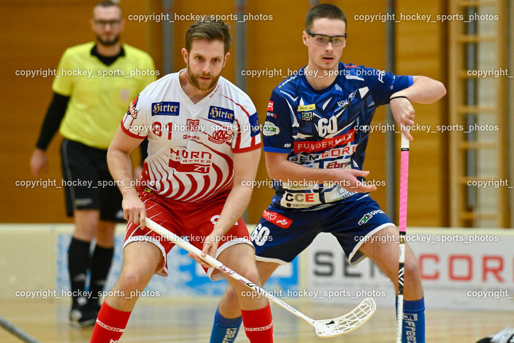 VSV Unihockey vs. KAC Floorball 4.2.2023 | #81 Peter Mack, #60 Thomas Unterweger