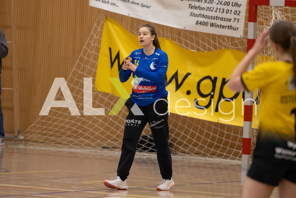 Handball I Frauen I Saison 2025-2026 I Handball Swiss Premium League 1 | Women I Round 5 I  Yellow Winterthur - GC Amicitia Zürich I 15.03.2026 | 16 Micaela Stüdemann von Ehrenstein (CH) (Yellow Winterthur) – Torhüterin - Realisiert mit Pictrs.com