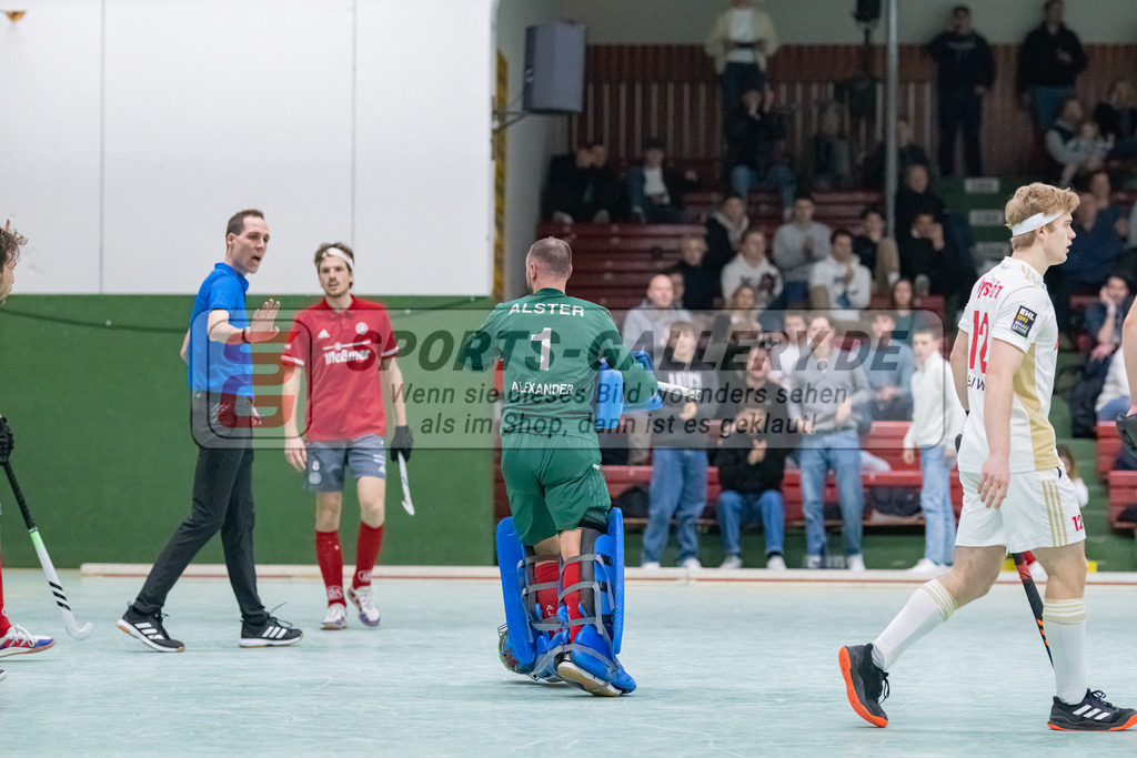 HK_20230128_103635 | 1. Bundesliga 1/4 Finale ( Herren ) Rot-Weiss Köln - Club an der Alster am 28.1.2023 Rot-Weiss Köln  , Köln , Thomas Iain Alexander Torwart ( Club an der Alster #1 )