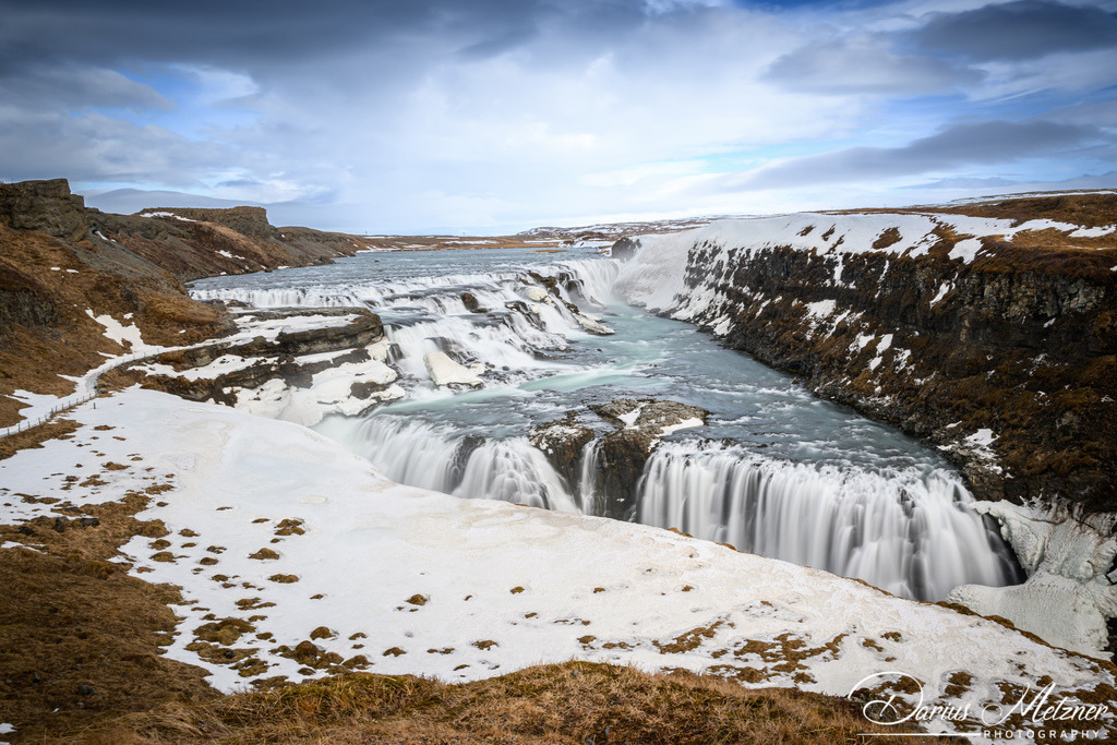 Gullfoss in Island | Der Wasserfall Gullfoss in Island