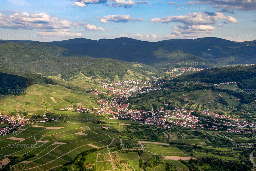 Luftbild: Ortsansicht aus Westen im Ortsteil Liehenbach in Bühlertal im Bundesland Baden-Württemberg in Deutschland. – Foto: IMG_18829.jpg vom 03.06.2009 durch Werner Riehm/FLY-FOTO.de – Auflösung des Originals: 4752 x 3168 px