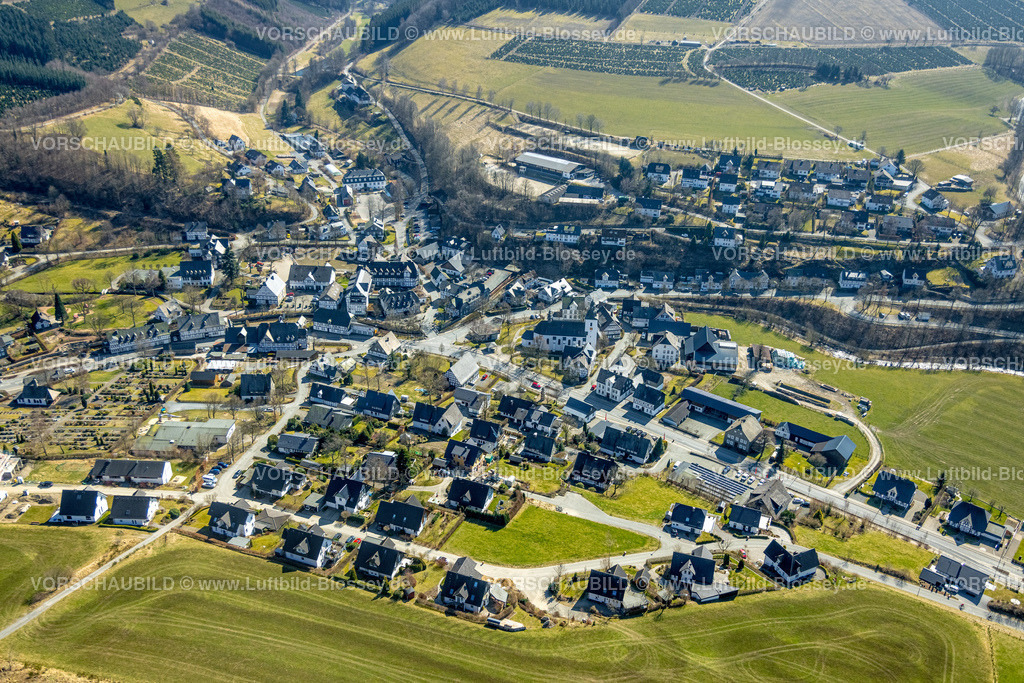 Schmallenberg220303620 | Luftbild, Ortsansicht Oberkirchen, Schmallenberg, Sauerland, Nordrhein-Westfalen, Deutschland