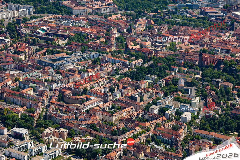 Aktuelles Luftbild von Pirckheimerstraße nuernberg - Die Luftaufnahme wurde 2020 mittels UL-Flugzeug erstellt ( keine Drohne ) - hochauflösende Kamera-Systeme von  Canon -Beste Qualität - Für grossformatige Ausdrucke geeignet. Die Geschenkidee !
