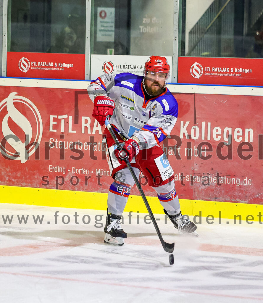 2025-09-14_054_TSV_Erding_gegen_EC_Peiting | Erding, Deutschland, 14.09.2025:Eishockey, Oberliga Süd 2025 / 2026, Testspiel, TSV Erding gegen EC Peiting, Endergebnis: 2:3Foto: Christian Riedel / fotografie-riedel.net