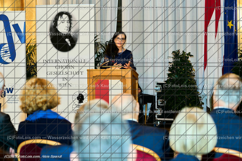 ALP3521_CHOPIN-Gesellschaft_Jubilaeum_Rusz Regina | (C)FotoLois.com, Alois Spandl, Festveranstaltung '70 Jahre internationale CHOPIN-Gesellschaft in Wien' mit Einladung durch den Bürgermeister der Bundeshauptstadt Wien, Dr. Michael Ludwig (vertreten durch Mag. Thomas Reindl), Wappensaal des Wiener Rathauses, Sa 29. Oktober 2022.