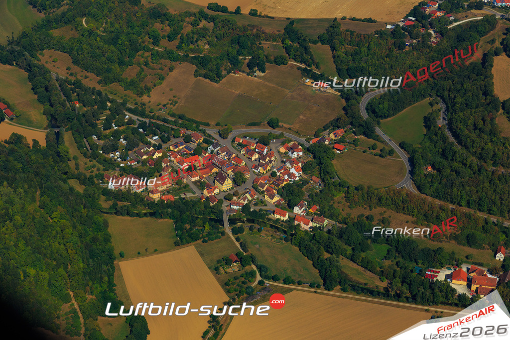 Luftbild von Detwang Rothenburg-tauber - Luftaufnahme wurde 2016 von https://frankenair.de mittels Flugzeug (keine Drohne) erstellt - die Geschenkidee