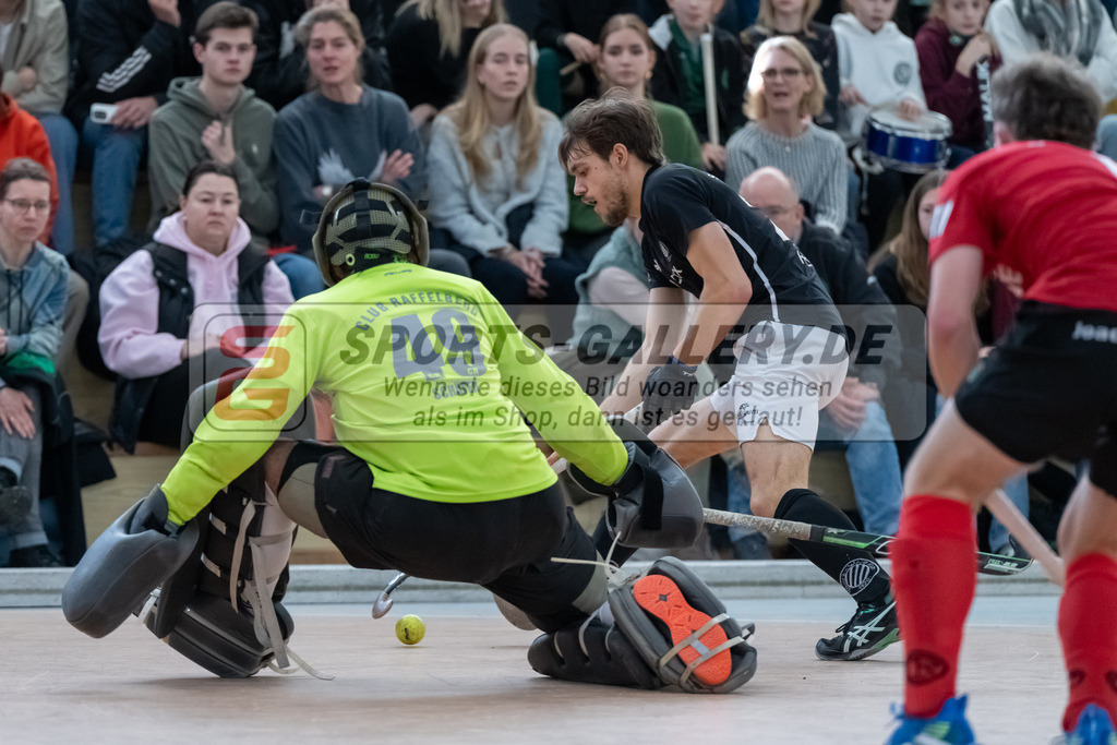 HK_20250202_102317 | 2. Bundesliga Halle Herren Club Raffelberg - Schwarz Weiss Köln am 2.2.2025 Halle am Raffelberg, Duisburg ,