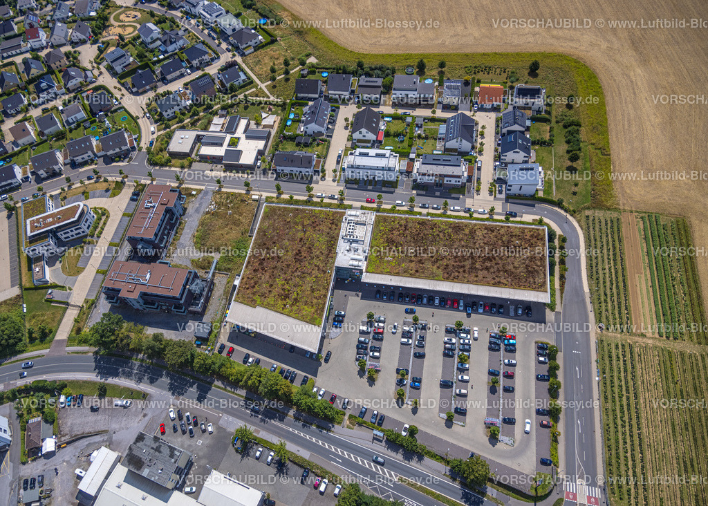 Heiligenhaus220803654 | Luftbild, Nahversorgungszentrum mit Rewe, Rossmann und Aldi, Höseler Straße, Heiligenhaus, Ruhrgebiet, Nordrhein-Westfalen, Deutschland