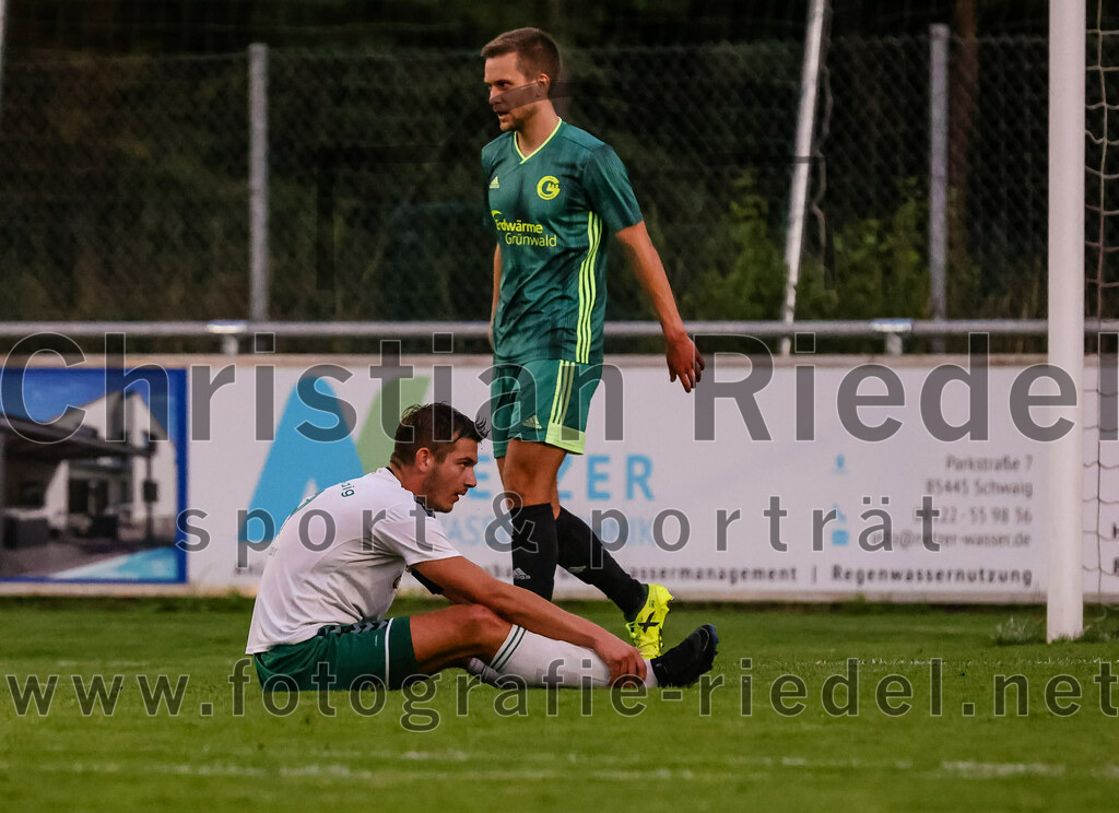 2023-09-01_069_FC_Schwaig_gegen_TSV_Gruenwald | Oberding, Deutschland, 01.09.2023:
Fußball, Landesliga Südost 2023 / 2024, 9. Spieltag, FC Schwaig gegen TSV Grünwald, Endergebnis: 3:1

Raffael Ascher (FC Schwaig, #9)

Foto: Christian Riedel / fotografie-riedel.net