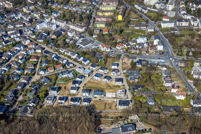 Hagen250303882 | Luftbild, Wohngebiet Baustelle mit Neubau Einfamilienhäuser Auf der Gehre, Emst, Hagen, Ruhrgebiet, Nordrhein-Westfalen, Deutschland