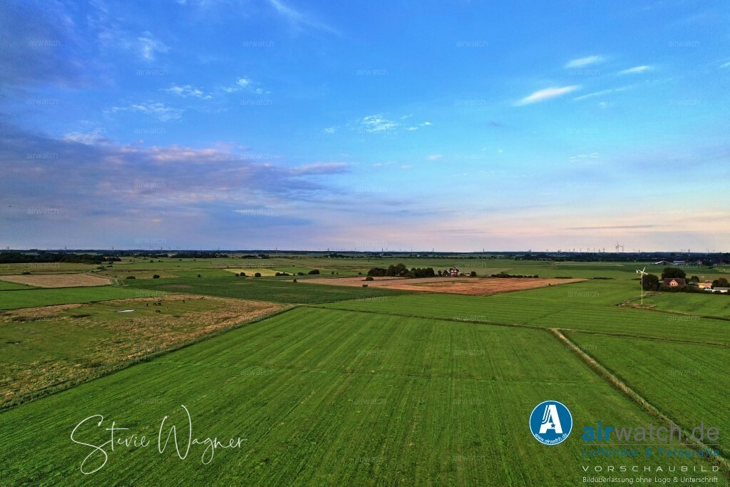Luftbilder Hattstedtermarsch | Luftbilder, Nordsee, Nordfriesland, Hattstedtermarsch, Sterdebüll, Deichweg, Speckiweg, Seedeichgraben