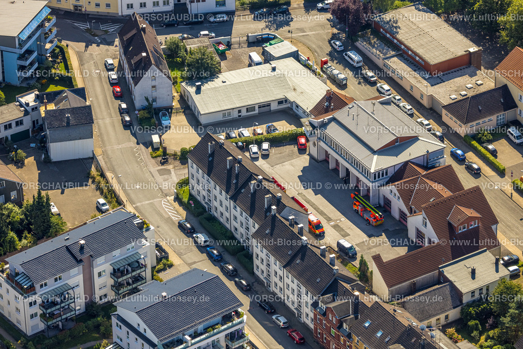Schwelm240813649 | Luftbild, Feuerwehr Schwelm - Löschzug Stadtmitte, Schwelm, Ruhrgebiet, Nordrhein-Westfalen, Deutschland