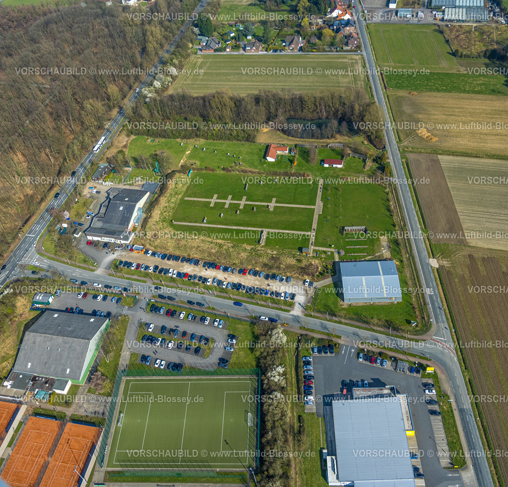 Hamm240306715 | Luftbild, HSC Hammer Sportzentrum Sportanlage, Fußballstadion, Tennisplätze und Bogensportzentrum, Stadtbezirk Rhynern, Hamm, Ruhrgebiet, Nordrhein-Westfalen, Deutschland