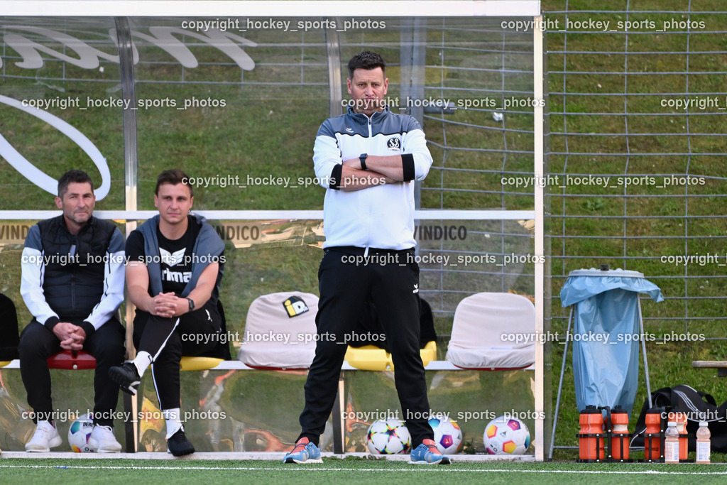 SV Spittal vs. SAK | Tormanncoach SV Spittal Michael Lucic, Asisstentcoach SV Spittal Mario Mihajlovic, Headcoach SV Spittal Philipp Dabringer, SV Spittal vs. SAK, SV Spittal vs. SAK am 24.05.2024 in Spittal an der Drau (Goldeck Stadion), Austria, (Photo by Bernd Stefan)