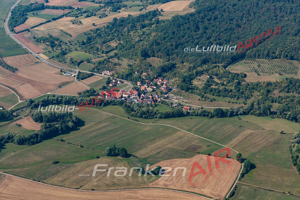aktuelles Luftbild von  Daschendorf - Luftaufnahme wurde 2019 von https://frankenair.de mittels Flugzeug (keine Drohne) erstellt.