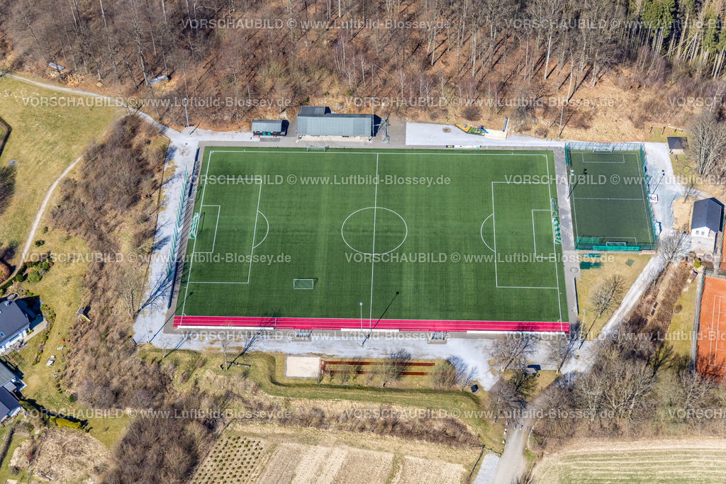 HB-Bestwig220302984 | Luftbild, Sportplatz Ostwig in Bestwig, Sauerland, Nordrhein-Westfalen, Deutschland