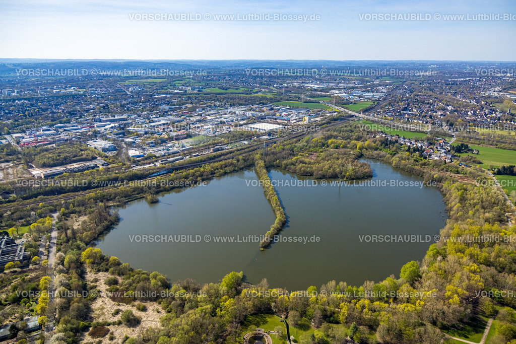Dortmund220400823 | Luftbild, Naturschutzgebiet und See Hallerey Reserve, Huckarde, Dortmund, Ruhrgebiet, Nordrhein-Westfalen, Deutschland
