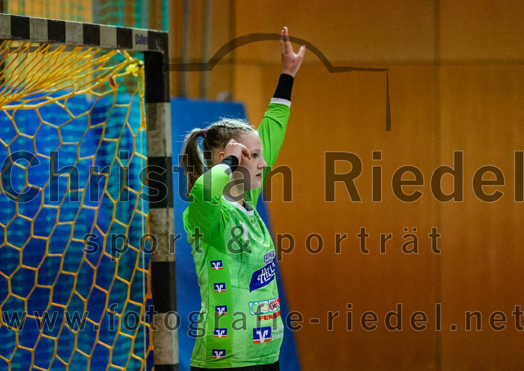 2023-11-04_075_SpVgg_Altenerding_gegen_TV_Altoetting | Erding, Deutschland, 04.11.2023:
Handball, Bezirksoberliga Frauen Altbayern 2023 / 2024, 6. Spieltag, SpVgg Altenerding gegen TV Altötting, Endergebnis: 28:26

Torfrau Lara Kullmann (SpVgg Altenerding, #16)

Foto: Christian Riedel / fotografie-riedel.net
