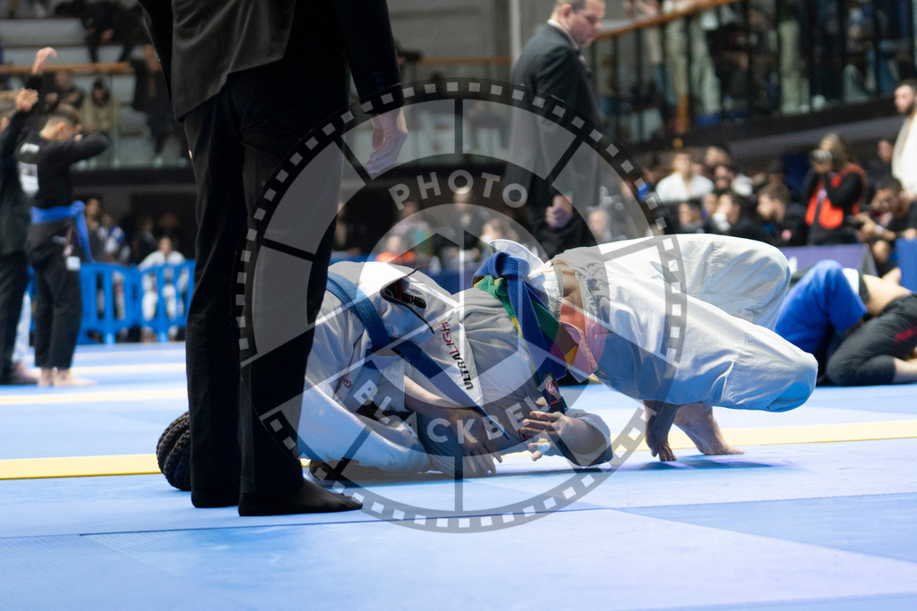 20240119PBB2162 | Fighters compete during the IBJJF European Championship in Paris, France, on January 19, 2024.