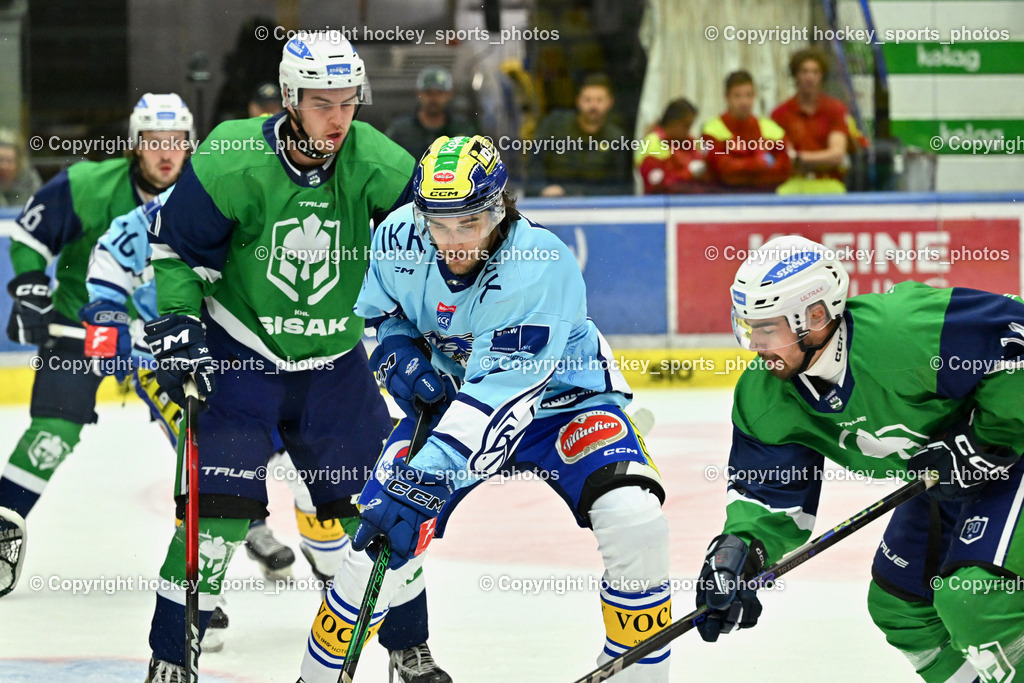 EC iDM Wärmepumpen VSV vs. KHL Sisak | #8 Maximilian Rebernig EC VSV, EC iDM Wärmepumpen VSV vs. KHL Sisak, EC iDM Wärmepumpen VSV vs. KHL Sisak am 02.09.2025 in Villach (Stadthalle Villach), Austria, (Photo by Bernd Stefan)