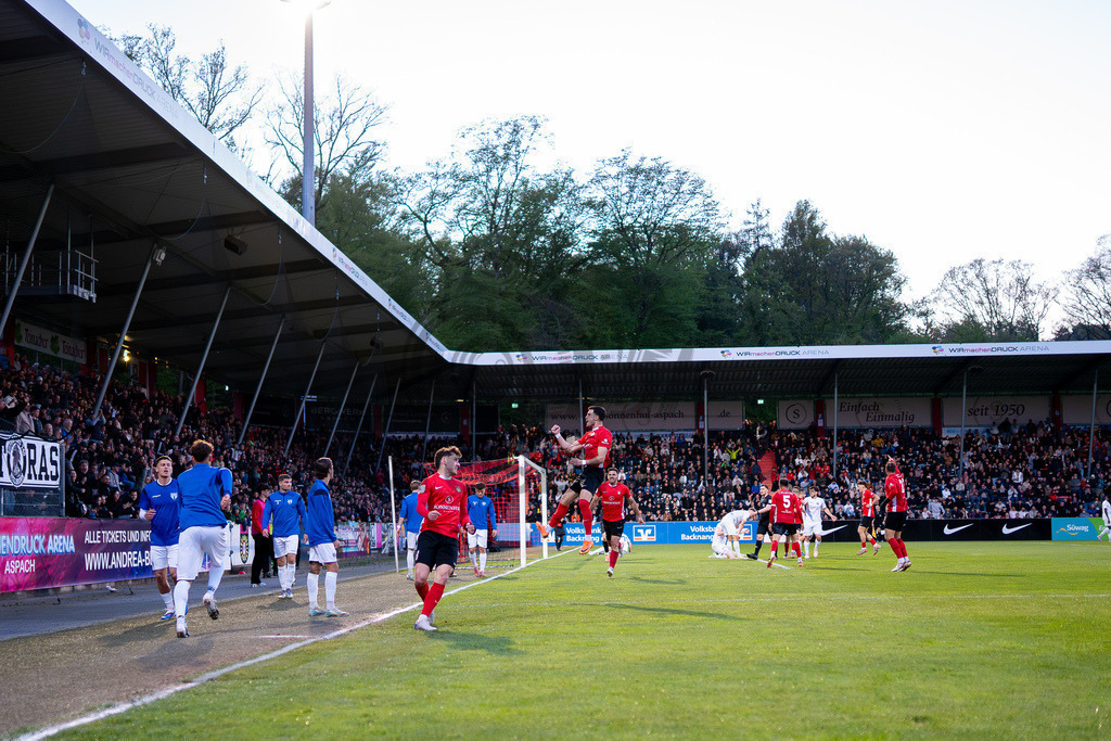 SG Sonnenhof Großaspach vs. SGV Freiberg, Fussball, Regionalliga Suedwest, 30. Spieltag, 22.04.2026 | #,SG Sonnenhof Großaspach vs. SGV Freiberg, Fussball, Regionalliga Suedwest, 30. Spieltag, 22.04.2026