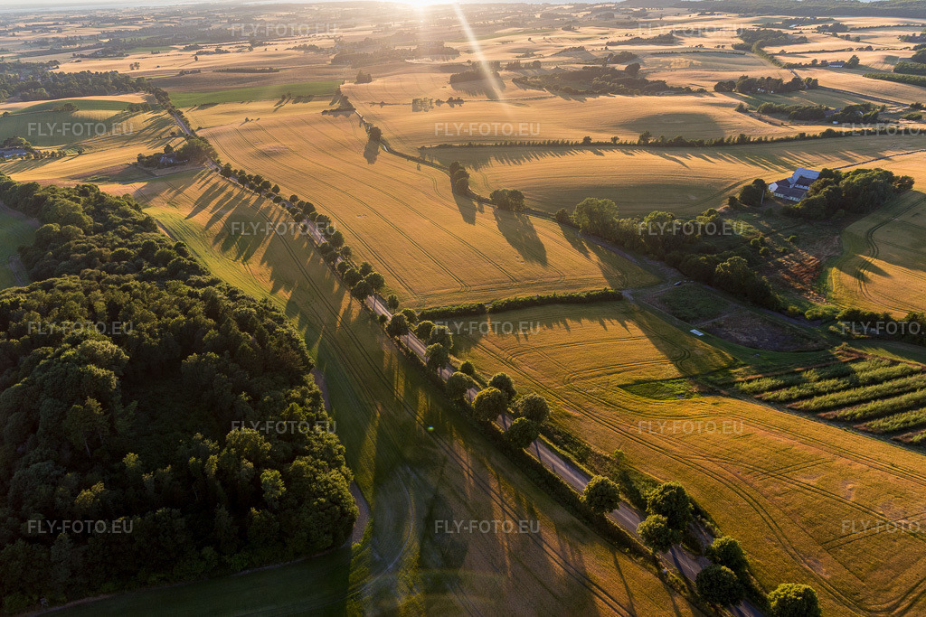 Vue aérienne: Vue de la ville à Borre dans le département Sjaelland, Danemark. Photo: IMG_108708.jpg prise le 04/07/2018 par Werner Riehm/FLY-FOTO.euRésolution de l'original: 5111 x 3407 px