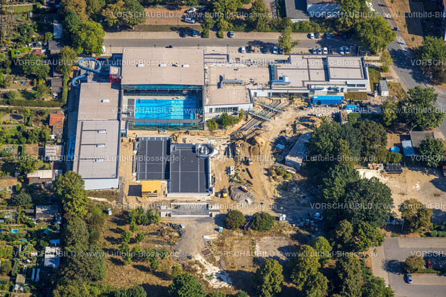 Dinslaken220806466 | Luftbild, DINamare - das stadtwerkebad, Baustelle, Bruch, Dinslaken, Ruhrgebiet, Nordrhein-Westfalen, Deutschland
