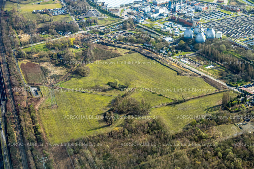 Bottrop260305422FreiheitEmscher | Luftbild, „Freiheit Emscher“ großes interkommunalen Stadtentwicklungsprojekte in NRW, von Essen, Bottrop und RAG Montan Immobilien, 1.700 Hektar, inklusive 150 Hektar ehemaliger Bergbauflächen, entsteht bis ca. 2030 ein neuer, nachhaltiger urbaner Raum für innovat, , Welheim, Bottrop, Ruhrgebiet, Nordrhein-Westfalen, Deutschland