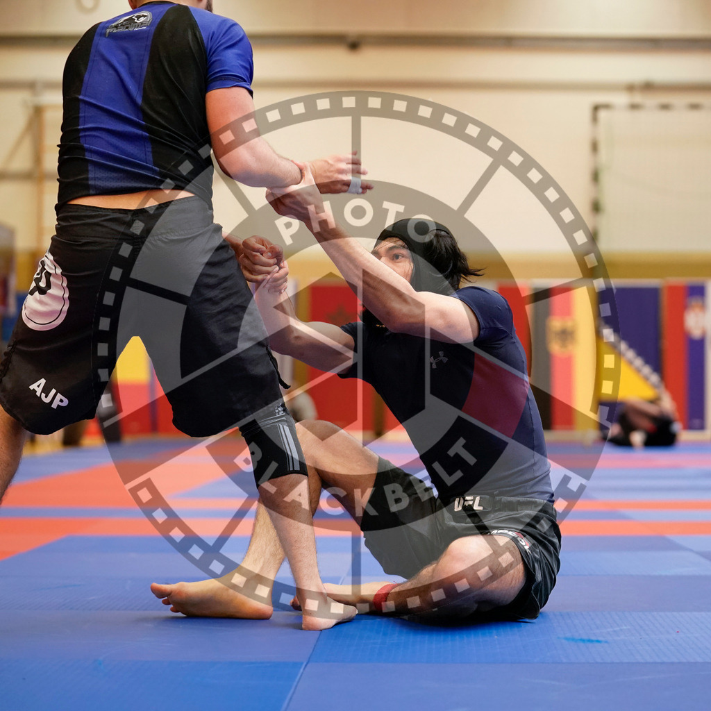 20240203PBB09207 | Fighters compete during the Brazilian Jiu-Jitsu Championship of the AJP Tour in Maintal by Frankfurt am Main, Germany, on February 2, 2024.